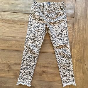Gap girls animal print jeggings size 10